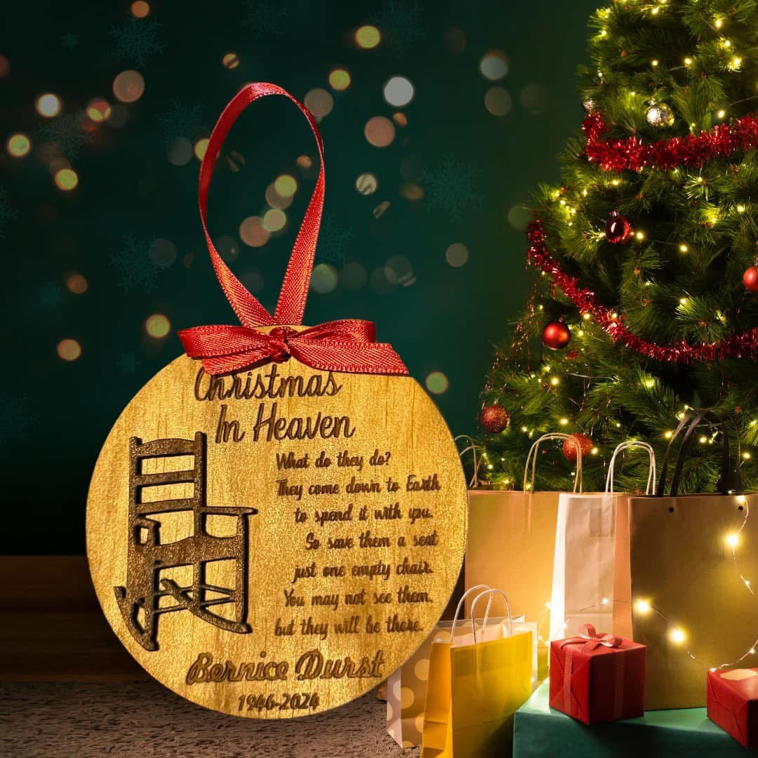 Christmas in heaven ornament
