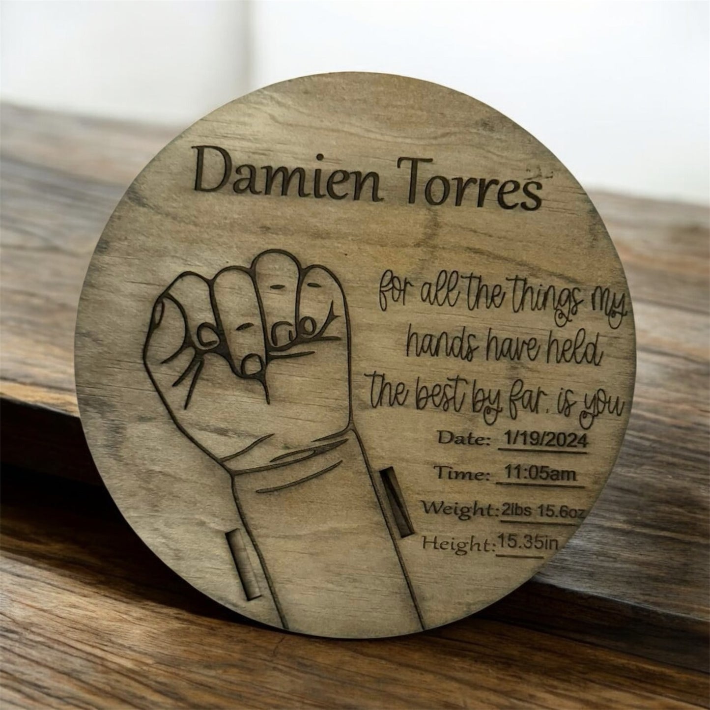 Baby hospital bracelet keepsake