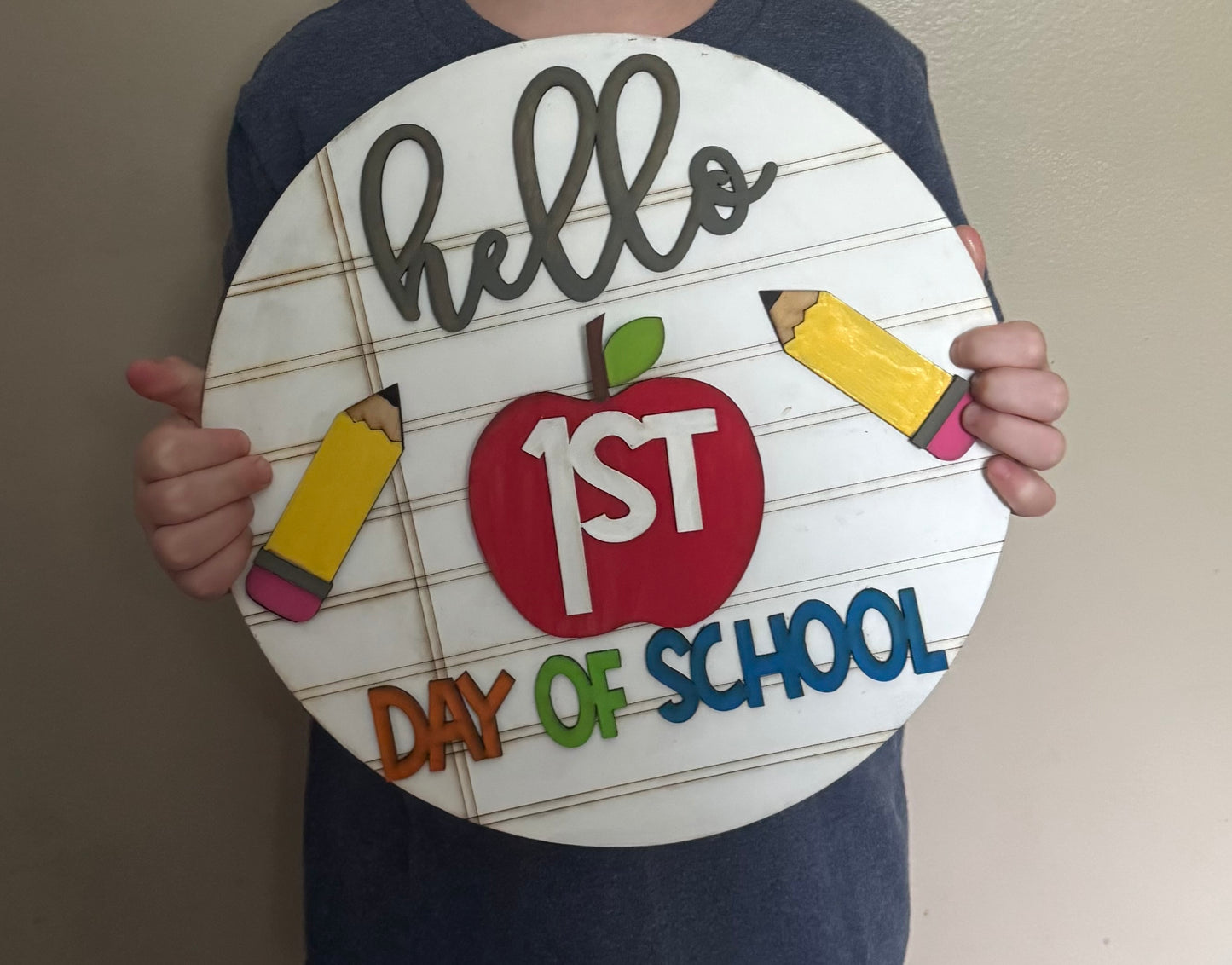 First,100th,Last day of school sign