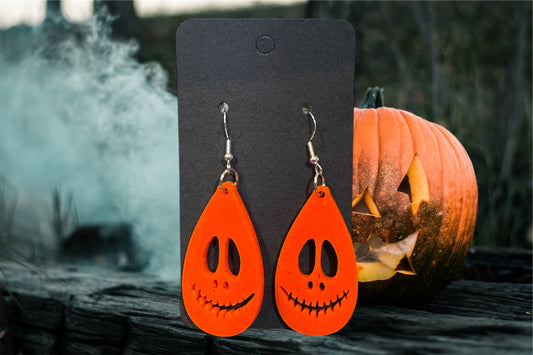 Jack o lantern earrings