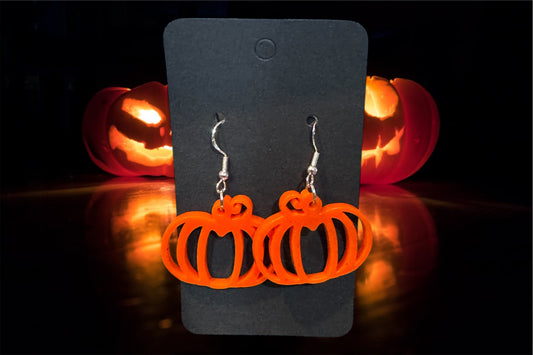 Pumpkin acrylic earrings￼