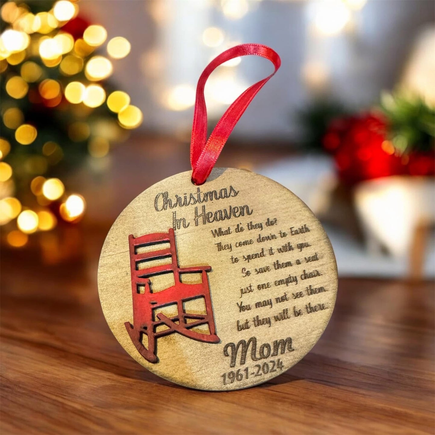 Christmas in heaven ornament